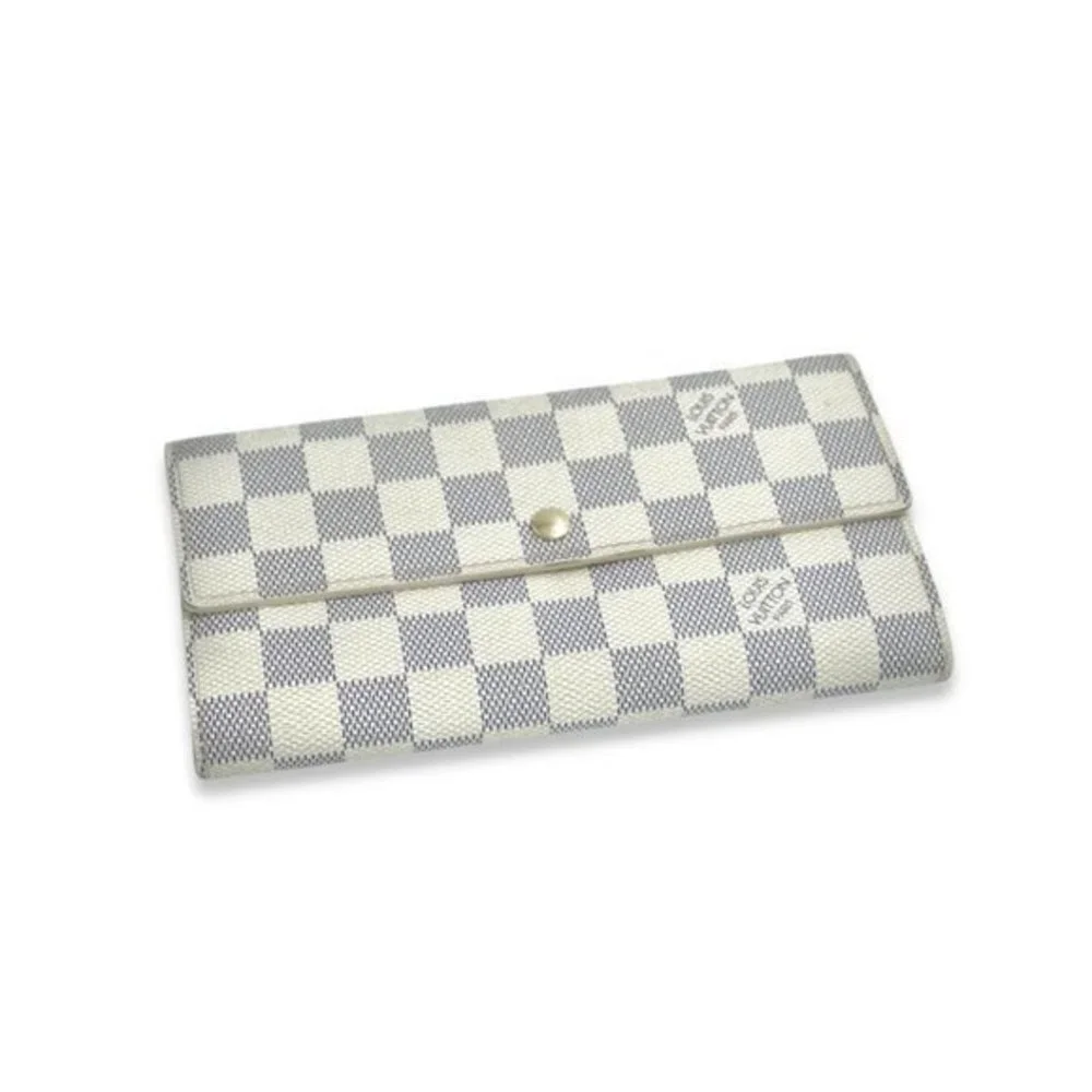 Authentic Louis Vuitton Damier Azur Sarah Wallet